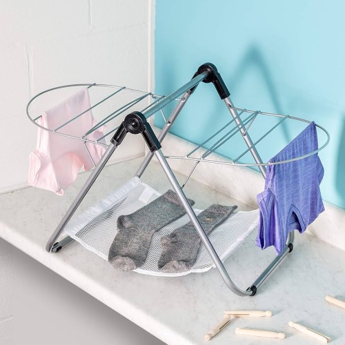 Honey-Can-Do DRY-03623 Tabletop Gullwing Drying Rack, 16.9W x 29H,Silver