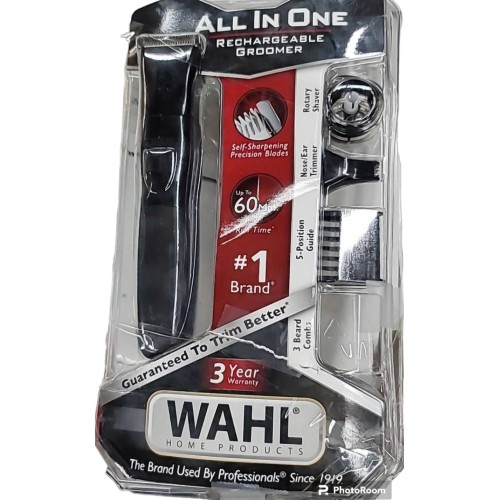 WAHL ALL-IN-1 Nose Ear Body Beard RECHARGEABLE GROOMER Precision Blade Trimmer