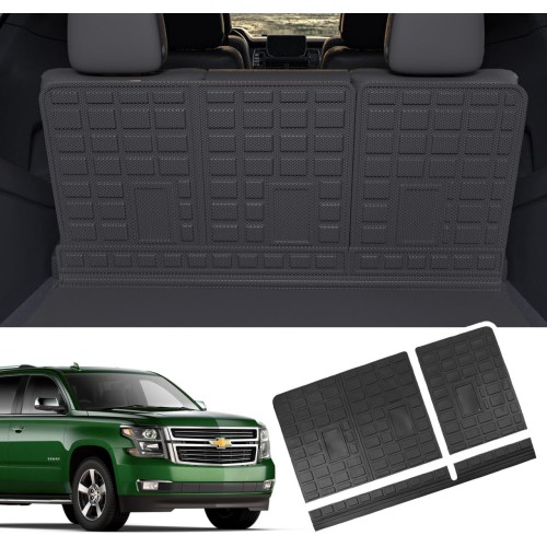 Xipoo Backrest Mat Compatible with 2021-2023 Chevy Tahoe GMC Yukon Backrest Mats (Behind The 3rd Row Seats) Cargo Mat Replacement for 2021 2022 2023 Chevy Tahoe GMC Yukon Accessories (Backrest Mats)