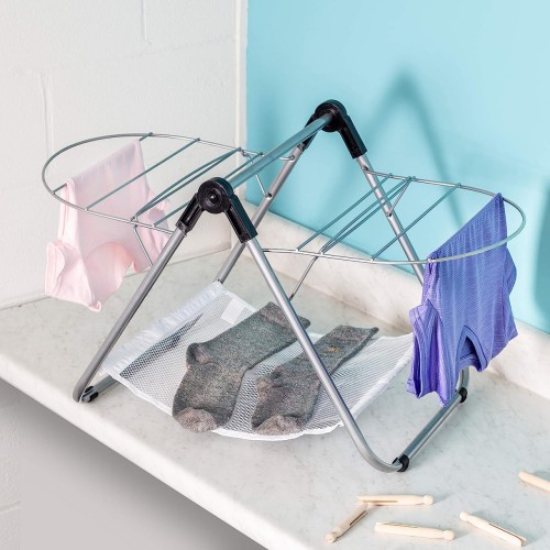 Honey-Can-Do DRY-03623 Tabletop Gullwing Drying Rack, 16.9W x 29H,Silver