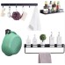 LEHUOJIA Shower storage for inside shower 5 pieces set, adhesive shower caddy with multiple types of individual hooks, wall shower organizer used in shower, kitchen, tool room and other scenes