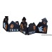 24.75" L Halloween Wooden Hinged Haunted House Table Decor
