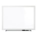 FORAY Aluminum-Framed Dry-Erase Board With Marker, 24" x 36", Silver Frame