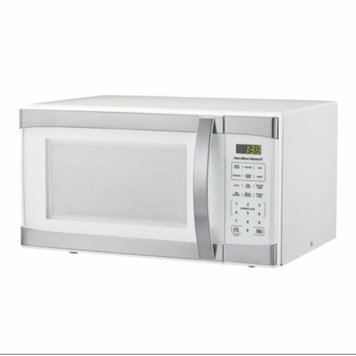 Hamilton Beach 1.1 Cu.ft White with Stainless Steel Digital Microwave Oven