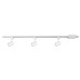 Hampton Bay 4-ft. 3-Light White Integrated LED Linear Track Lighting Kit with Mini Cylinder Track Heads