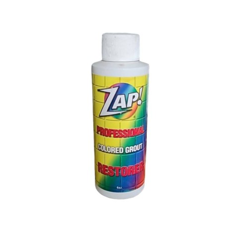 Zap! Professional COLORED GROUT Restorer Cleaner 16oz Concentrate.v