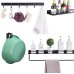 LEHUOJIA Shower storage for inside shower 5 pieces set, adhesive shower caddy with multiple types of individual hooks, wall shower organizer used in shower, kitchen, tool room and other scenes