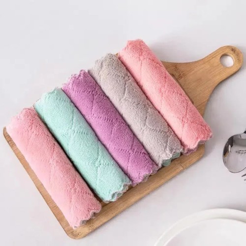 Aessdcan 5pcs, 25*25cm/9.8*9.8inch Cleaning Towel 