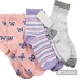 3 pack fashion cushioned socks medium