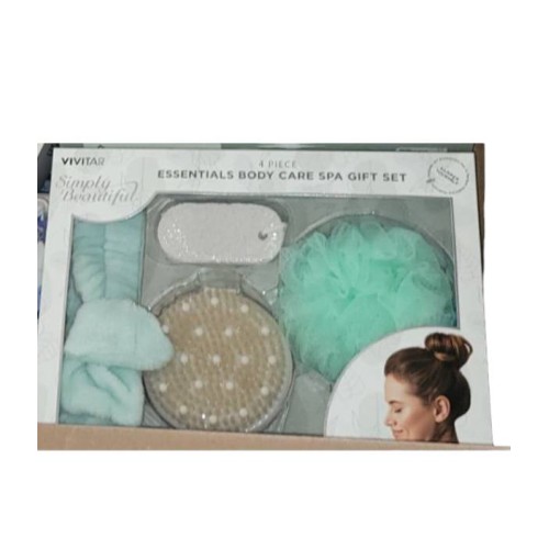 4 PIECE ESSENTIALS BODY CARE SPA GIFT SET VIVITAR