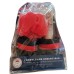 GENTLEMEN ESSENTIALS 4 IN 1 ALL OVER WASH SLIDE SANDALS RED SPONGE 4 OZ SET