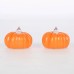 Target 7x8.5 Brown Paper Mache Pumpkin Halloween Fall Decoration Craft Piece and 2pk LED Pumpkin Shaped Halloween Tea Lights - Hyde & EEK! Boutique™