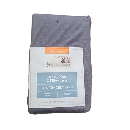 Studio 3B™ Gray Jersey Standard Pillowcases