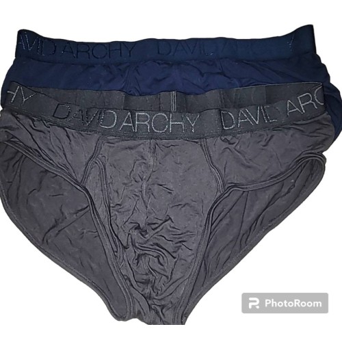 David Archy Men's XL Bamboo Briefs 2 pair