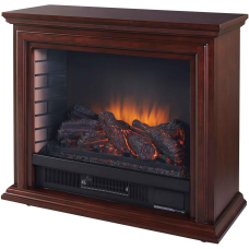 Pleasant Hearth Sheridan GLF-5002-68 Free Standing Mobile Infrared Electric Fireplace, Cherry