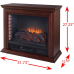 Pleasant Hearth Sheridan GLF-5002-68 Free Standing Mobile Infrared Electric Fireplace, Cherry