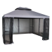 Mainstays Easy-Assembly 10 x 12 Foot Outdoor Soft Top Gazebo - Gray