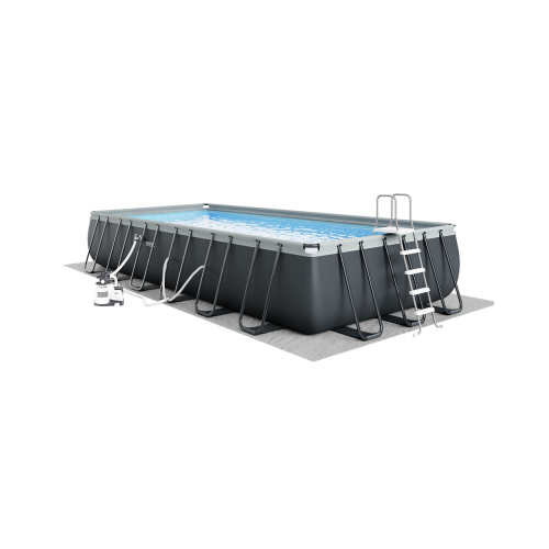 Rectangular Ultra XTR® Frame Above Ground Pool w/ Sand Filter Pump - 24' x 12' x 52