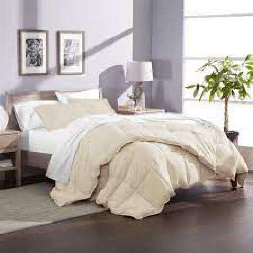 Bare Home Ultra-Soft Goose Down Alternative Comforter Set, Twin/Twin XL, Sand 