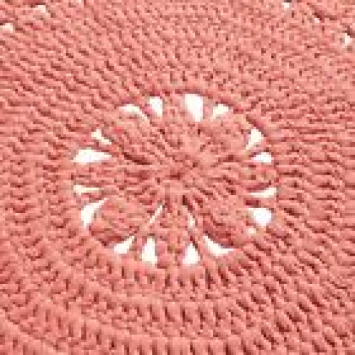 The Pioneer Woman Round Cotton Crochet Accent Rug, Coral