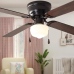 Mainstays 42 inch Hugger Indoor Ceiling Fan with Light Kit,