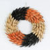 Halloween Multi-color Wood Chip Wreath Decoration, 17 in, by