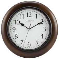 Gift Catalog La Crosse Clock 10 In Linwood Analog Quartz Wood Wall Clock, 404-2625