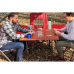 Ozark Trail Square Folding Aluminum Roll-Top Camp Table,31.5 x 31.5 x 27.5