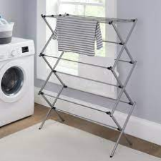 Mainstays MSS028082874002 Oversized Collapsible Steel Laundry Drying Rack, Silver