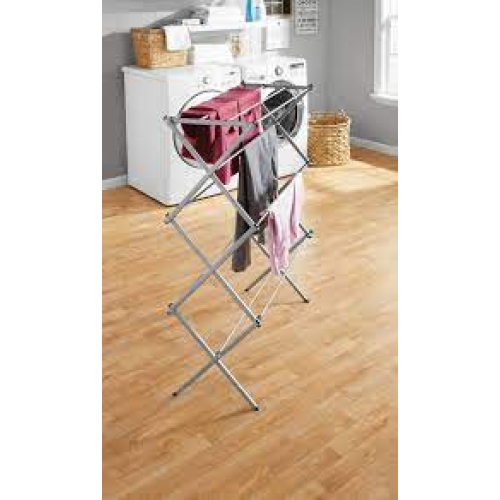 Mainstays MSS028082874002 Oversized Collapsible Steel Laundry Drying Rack, Silver