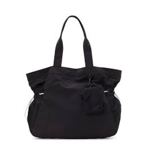 Athletic Works Womens Tote Bag with Removable Pouch, Black