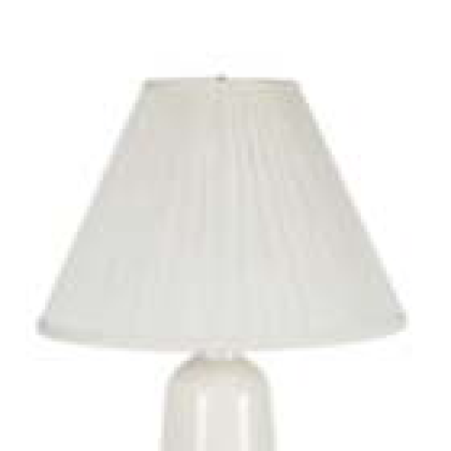 Mainstays Pleat Empire Table Lamp Shade, off-White