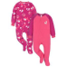 Gerber Baby & Toddler Girls Microfleece Blanket Sleeper Pajamas, 2-Pack, Sizes 0/3M-5T 