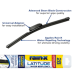 Rain-x Latitude Winter 5079282 Wiper Blade, 28 In, Steel Arm, Rubber, Graphite Coated