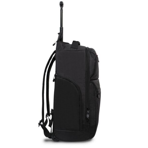 Protege 22 Black Rolling Backpack with Telescopic Handle