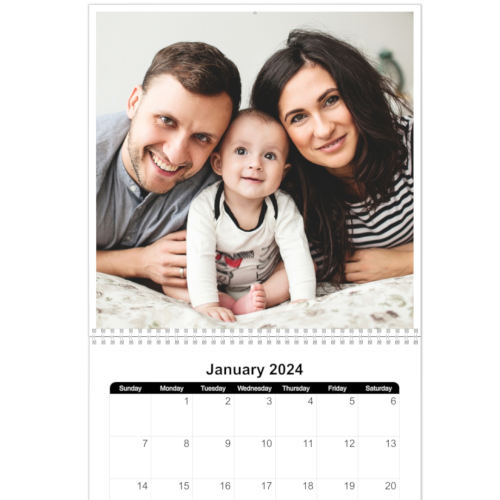 Customizable 8x11 Photo Calendar, 12 Month