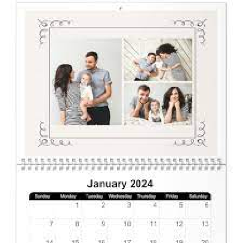 Customizable 8x11 Photo Calendar, 12 Month