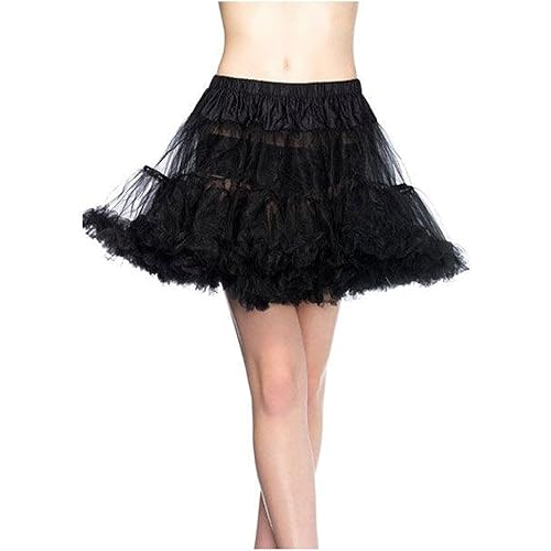 Secret Wishes Elastic Waist Petticoat, Black, One Size