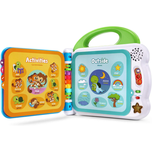 Leapfrog Learning Friends 100 Words Bilingual Electronic Book for Toddlers, Teaches Words, Spanish