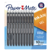 Paper Mate Papermate Retractable Gel Pens, .7mm, 10/PK, Black Barrel/Ink