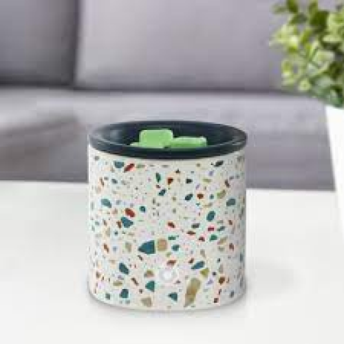 Mainstays Electric Terrazzo Decal Ceramic Wax Warmer, Single Pack