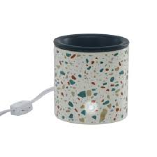 Mainstays Electric Terrazzo Decal Ceramic Wax Warmer, Single Pack