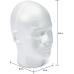 FloraCraft SmoothFM Male Head 6.2 inch x 8.8 inch x 10.3 inch White