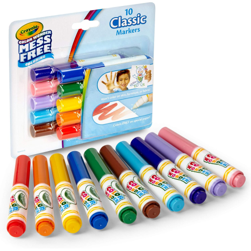 Crayola Color Wonder Mini Markers 10 Count Classic Assorted