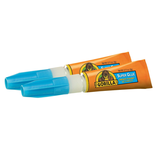 Gorilla Clear Super Glue 3g Mini Tubes, 2 Pack, assembled weight 0.051 lbs. each