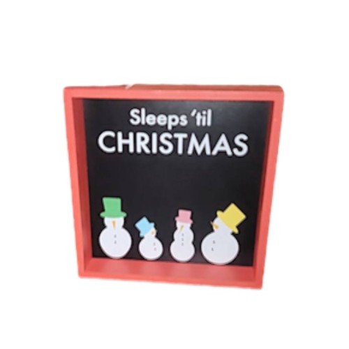  H for Happy™ Decorative Fir Wood Chalkboard with Christmas Design