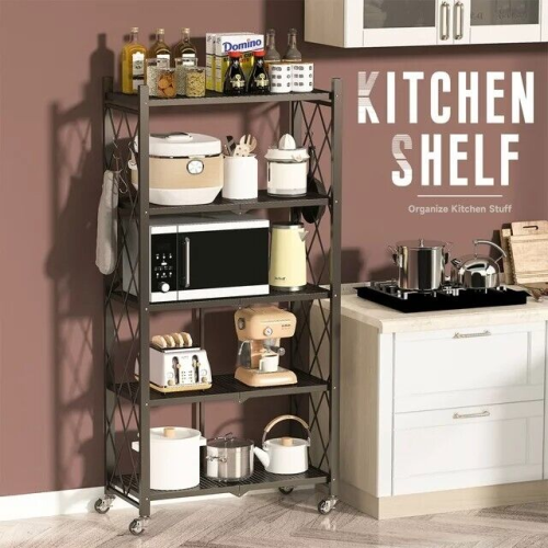 COOKCOK 5-Tier Storage Shelving Unit,Heavy Duty Metal Shelf