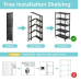 COOKCOK 5-Tier Storage Shelving Unit,Heavy Duty Metal Shelf