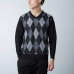 V-Neck Diamond Sweater // Black (Xl) - Burnside Clothing 