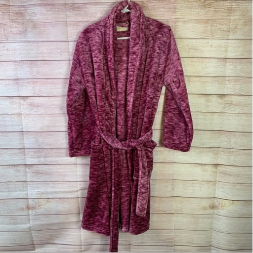 DeluxeCollection AdrienneVittadini Embossed Robe One Size Fits Most